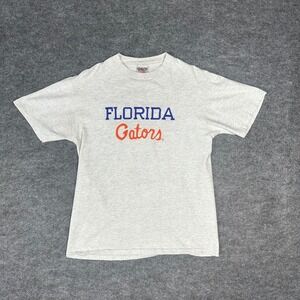 Vintage 90s Single Stitch Florida Gators T Shirt Embroidered Oneita Mens Medium